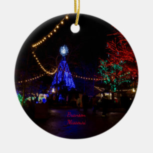 Christmas Lights Galore Ceramic Ornament