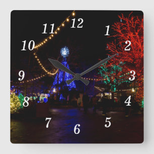 Christmas Lights Galore Wall Clock