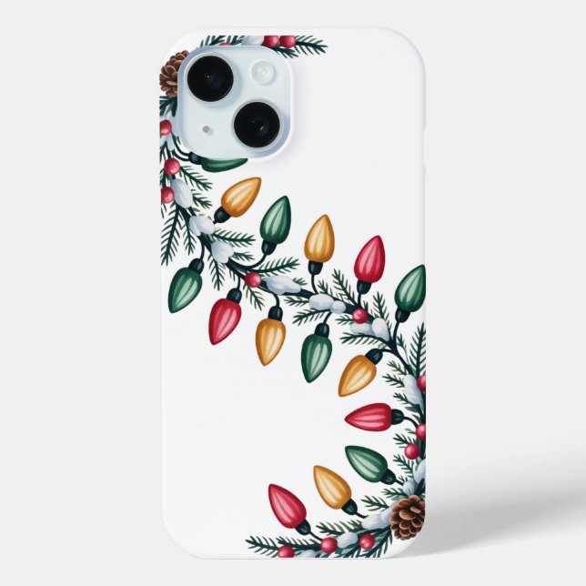 Christmas Lights Garland iPhone / iPad case (Back)