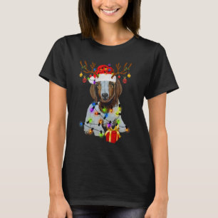 Christmas Lights Goat Celebrates Xmas Party For Go T-Shirt