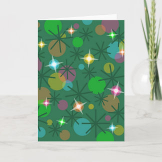 Christmas Lights greetings card vertical