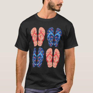 Christmas Lights Hawaii Xmas Flip Flops Christmas  T-Shirt