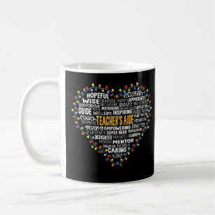 Christmas Lights Heart Santa's Favourite Teacher's Coffee Mug