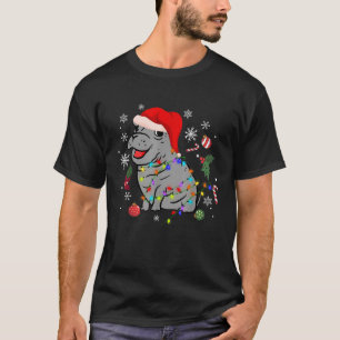 Christmas Lights Hippo Fiona T-Shirt