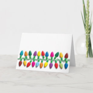 Christmas lights holiday card