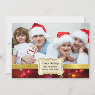 Christmas Lights Holiday Photo Cards