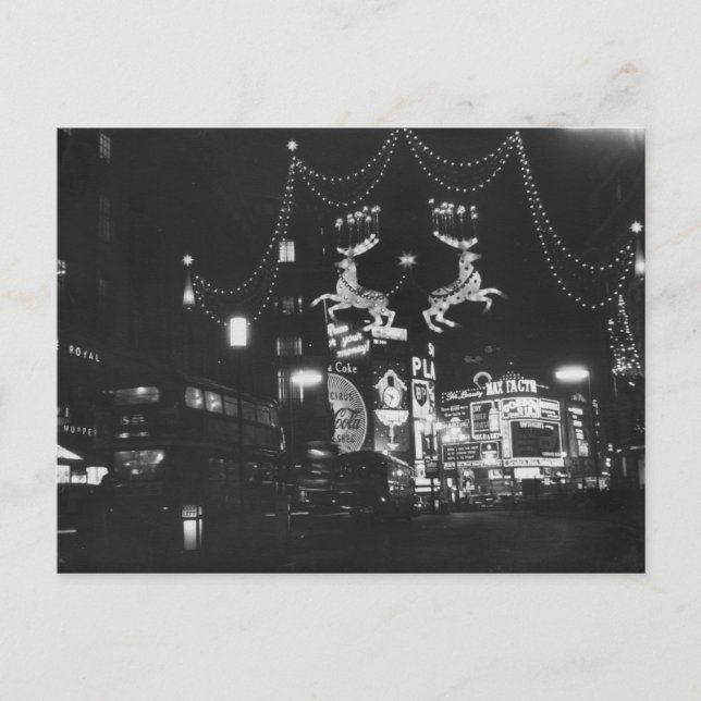 Christmas Lights Holiday Postcard (Front)