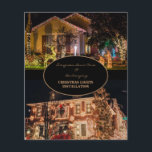 Christmas Lights Installation 2 Photo Flyer<br><div class="desc">Christmas Lights two Photos Installation Flyer.  Holiday.</div>