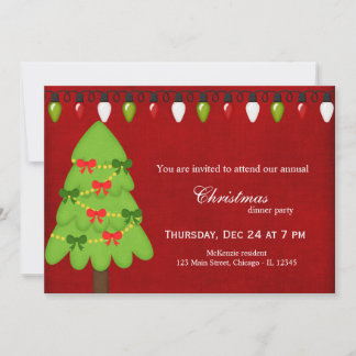 Christmas Lights Invitation