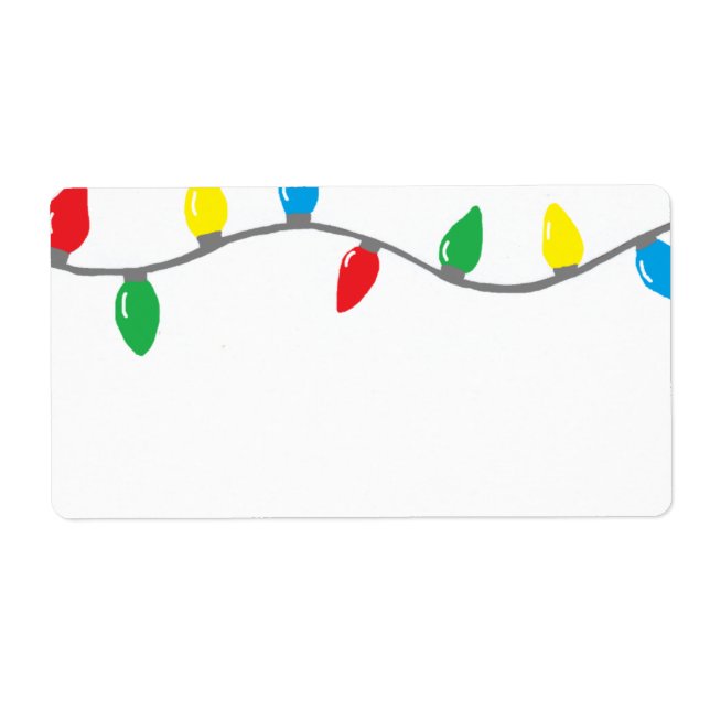 "Christmas Lights" Label (Front)