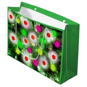 Christmas lights large gift bag
