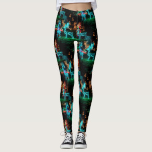 christmas lights leggings