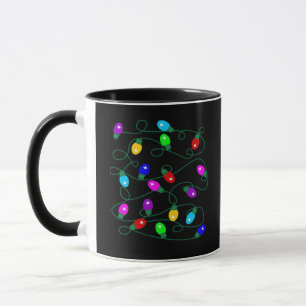 Christmas Lights -Let's Get Lit Lights- Merry & Br Mug