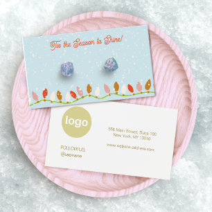Christmas LIghts Logo Earring Display Card