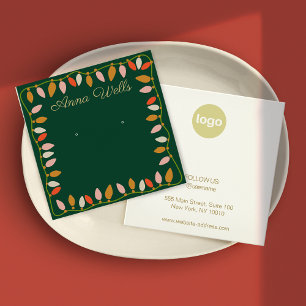 Christmas LIghts Logo Earring Display Card