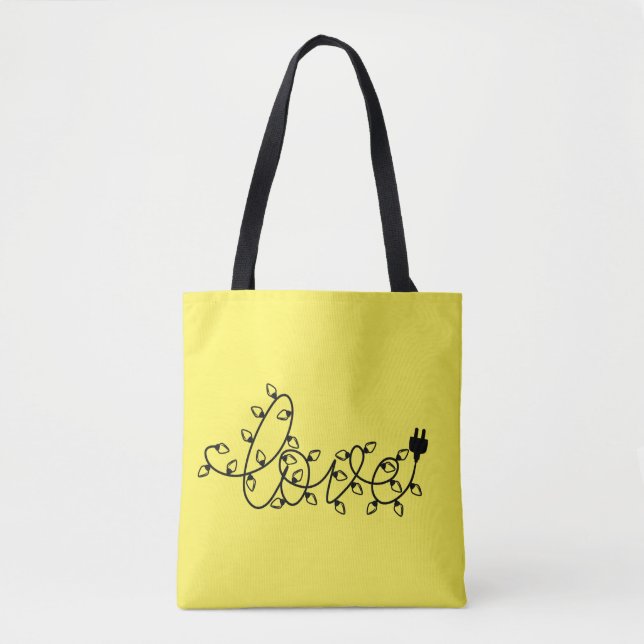 Christmas Lights Love Text-45871 Tote Bag (Front)