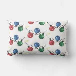 Christmas Lights Lumbar Cushion