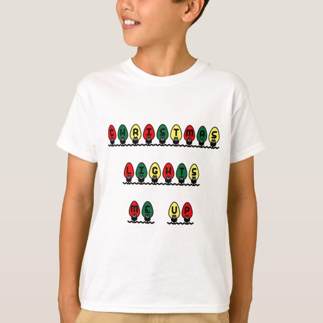 Christmas Lights Me Up T-Shirt (Front)