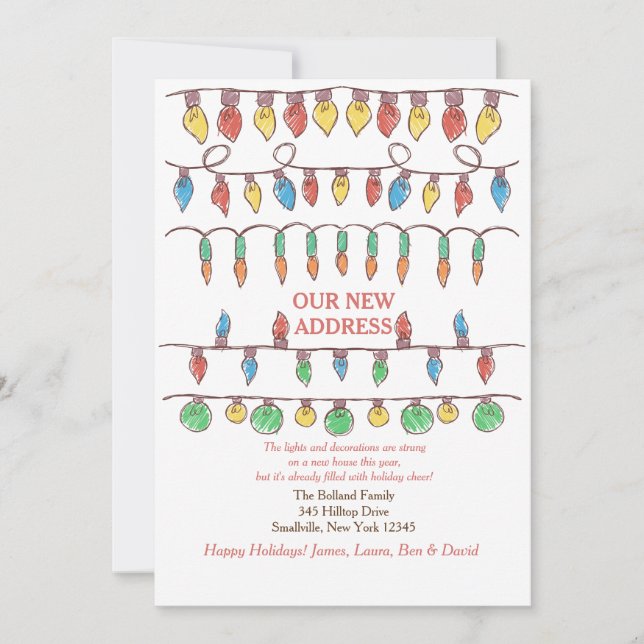 Christmas Lights Moving Announcement (Front)