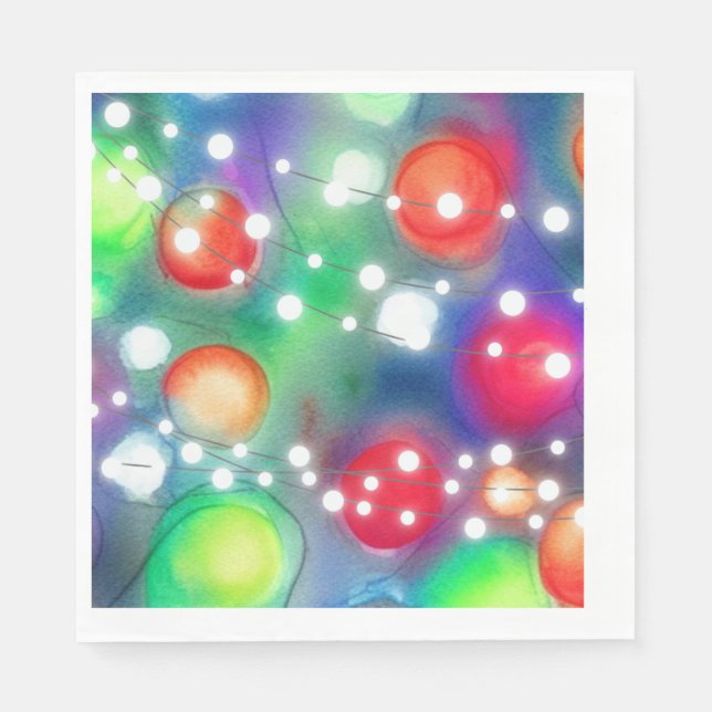 Christmas Lights Napkin (Front)