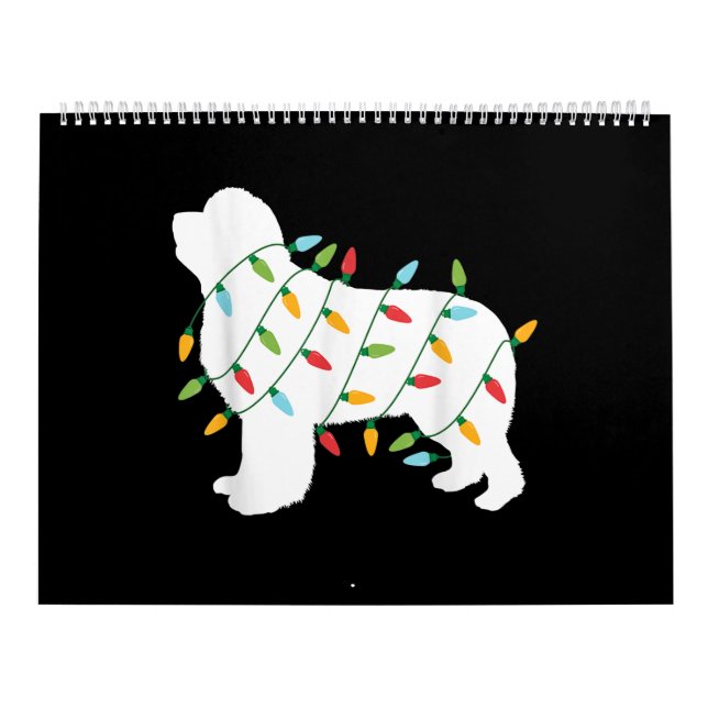 Christmas lights newfoundland  gifts | dog lovers calendar (Cover)