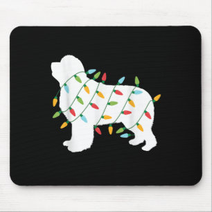 Christmas lights newfoundland gifts dog lovers mouse pad