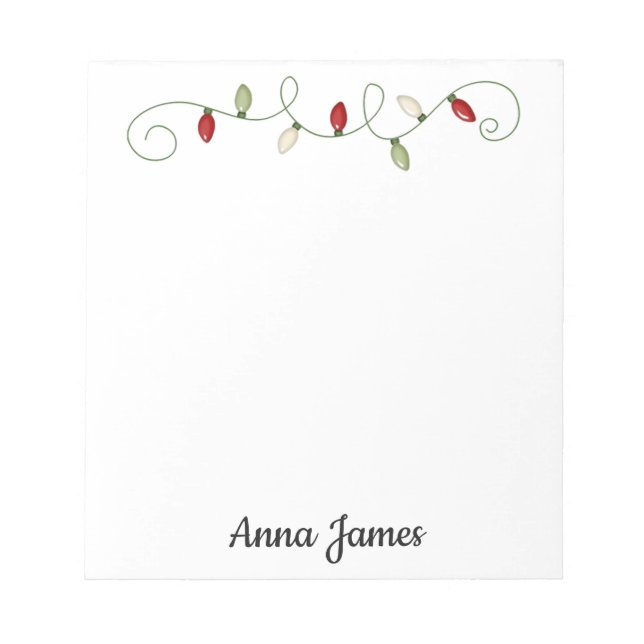 Christmas Lights | Notepad (Front)