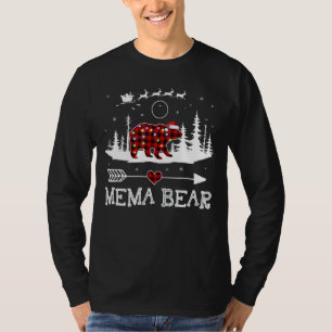 Christmas Lights Pajama Matching Red Plaid Mema Be T-Shirt