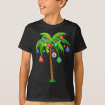 Christmas Lights Palm Tree Fun Hawaii Beach Tropic T-Shirt<br><div class="desc">Christmas Lights Palm Tree Fun Hawaii Beach Tropical Xmas</div>