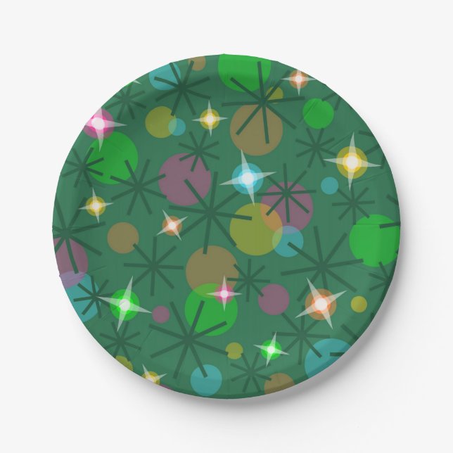 Christmas Lights paper plates (Front)