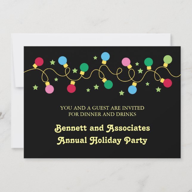 Christmas Lights Party Invitation (Front)