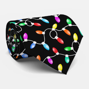 Christmas Lights Pattern Tie