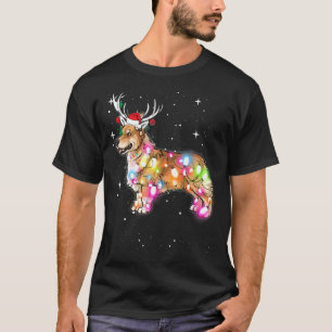 Christmas Lights Pembroke Welsh Corgi Dog T-Shirt