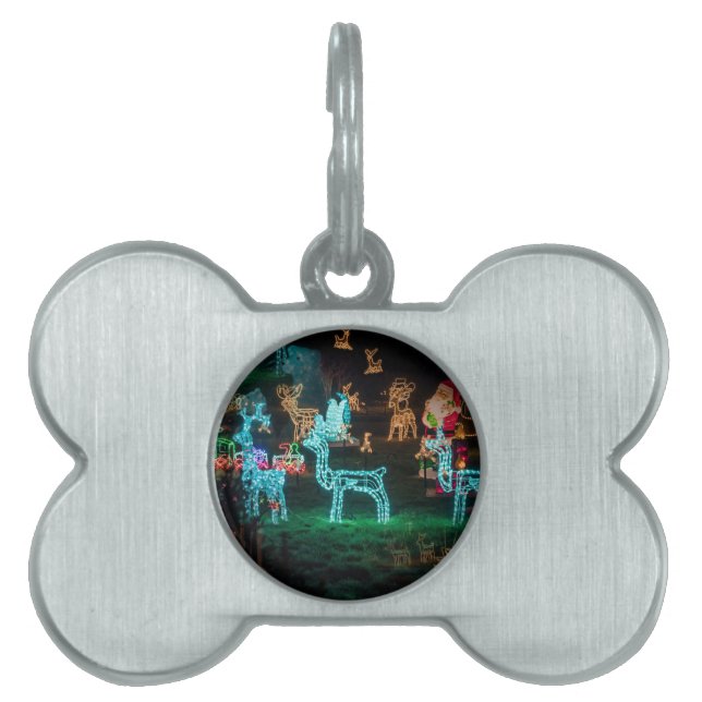 christmas lights pet tag (Front)