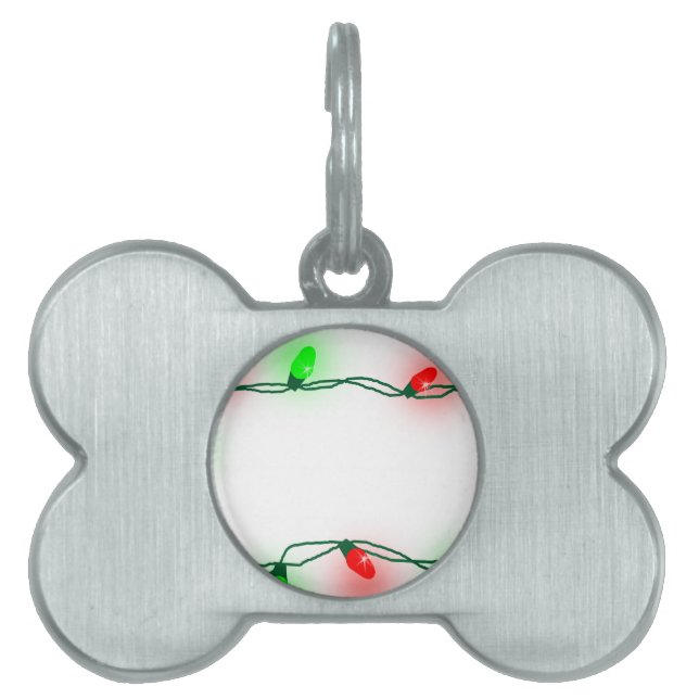 Christmas Lights Pet Tag (Front)