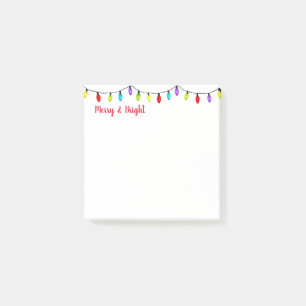 Christmas Lights Post it Notes