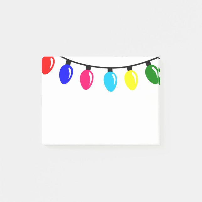 Christmas Lights Post-it Notes (Front)