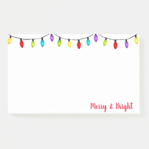 Christmas Lights Post it Notes