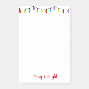 Christmas Lights Post it Notes
