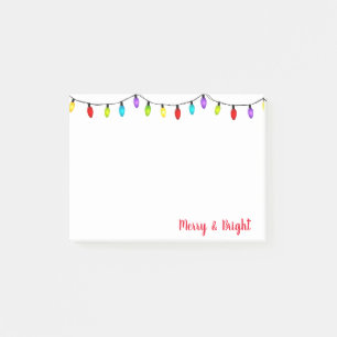 Christmas Lights Post it Notes