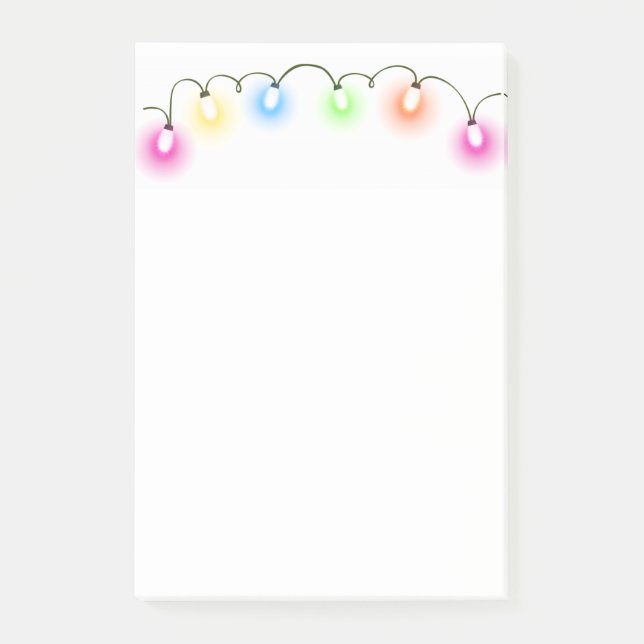 Christmas Lights Post-it Notes (Front)