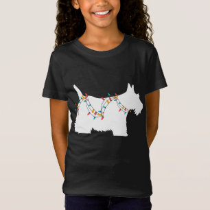 Christmas Lights Scottish Terrier a Dog Lover T-Shirt