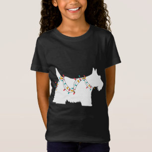 Christmas Lights Scottish Terrier a Dog Lover T-Shirt