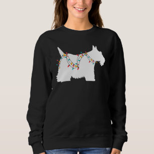 Christmas Lights Scottish Terrier Dog Sweatshirt