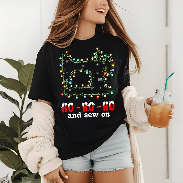 Christmas Lights Sewing Funny Sew On Modern Hobby Tri-Blend Shirt (Creator Uploaded)