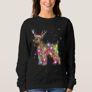 Christmas Lights Soft Coated Wheaten Terrier Dog Sweatshirt