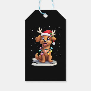 Christmas Lights Soft Coated Wheaten Terrier Dog T Gift Tags