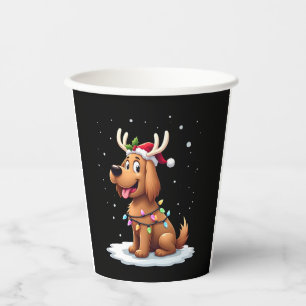 Christmas Lights Soft Coated Wheaten Terrier Dog T Paper Cups