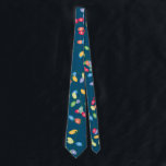 Christmas Lights Tangle Tie<br><div class="desc">A colourful rainbow of Christmas lights in a tangled, of course, string</div>