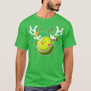 Christmas Lights Tennis Ball Funny Xmas 164 T-Shirt